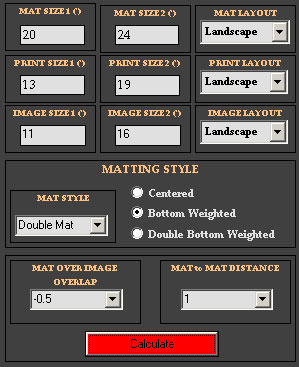 How To Calculate Mat Sizes 